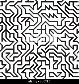 Zusammenfassung Hintergrund mit komplexen Labyrinth Stockfoto