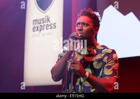 Berlin, Deutschland. 15. Oktober 2014. Kele Okereke besucht den Musikexpress Style Award 2014 auf 15.10.2014 im E-Werk in Berlin. Bildnachweis: Dpa picture Alliance/Alamy Live News Stockfoto