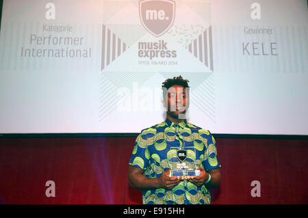 Berlin, Deutschland. 15. Oktober 2014. Kele Okereke besucht den Musikexpress Style Award 2014 auf 15.10.2014 im E-Werk in Berlin. Bildnachweis: Dpa picture Alliance/Alamy Live News Stockfoto