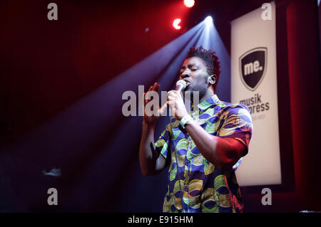 Berlin, Deutschland. 15. Oktober 2014. Kele Okereke besucht den Musikexpress Style Award 2014 auf 15.10.2014 im E-Werk in Berlin. Bildnachweis: Dpa picture Alliance/Alamy Live News Stockfoto