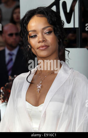 23. jährlichen MTV Movie Awards im Nokia Theatre - Ankünfte mit: Rihanna wo: Los Angeles, California, Vereinigte Staaten von Amerika bei: 13. April 2014 Stockfoto