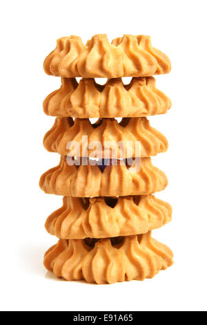 Stapel von cookies Stockfoto