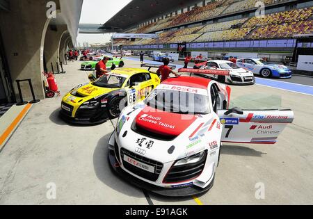 Shanghai, China. 17. Oktober 2014. Audi R8 LMS Cup am Shanghai International Circuit. FMCS offiziellen freien Training. Bildnachweis: Marcio Machado/ZUMA Draht/Alamy Live-Nachrichten Stockfoto