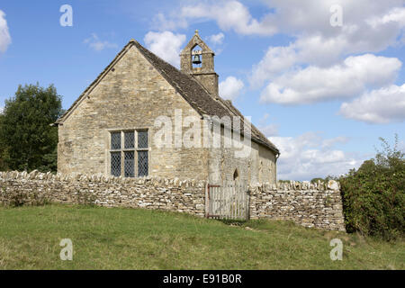 St. Oswald Kirche, Widford, in der Nähe von Burford, Cotswolds, Oxfordshire, England, Vereinigtes Königreich, Europa Stockfoto