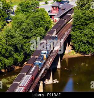 Luftbild Harpers Ferry Bahnhof Stockfoto