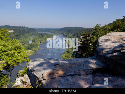 Blick über Potomac River bei Harpers ferry Stockfoto