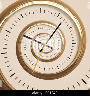 Droste-Spirale-Zeit Stockfoto