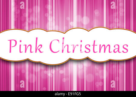 Rosa Weihnachten Stockfoto