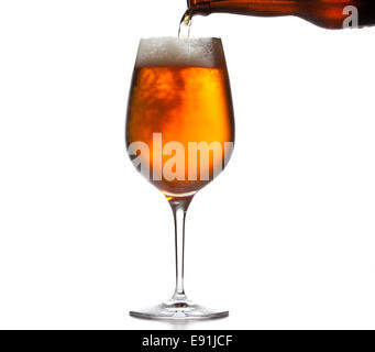 Großes Bier Becher gekühlt Stockfoto
