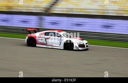 Shanghai, China. 17. Oktober 2014. Audi R8 LMS Cup am Shanghai International Circuit. FMCS offiziellen freien Training. Bildnachweis: Marcio Machado/ZUMA Draht/Alamy Live-Nachrichten Stockfoto