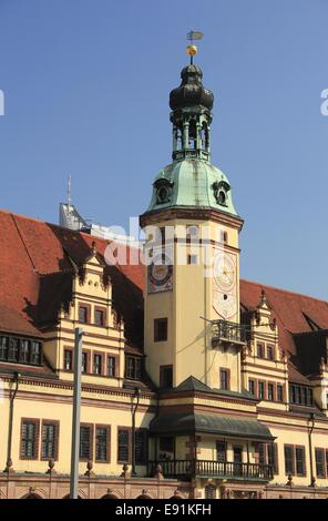 Altes Rathaus Leipzig Stockfoto