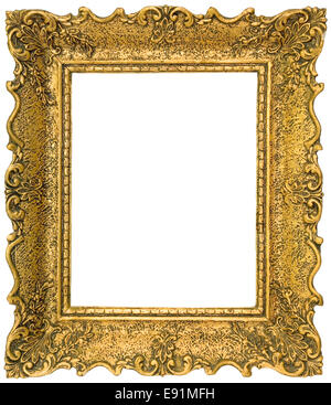 Goldene Bild Frame Ausschnitt Stockfoto