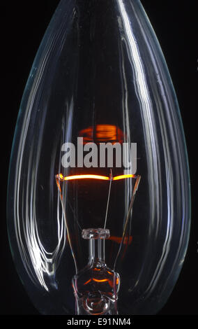 Nahaufnahme einer Glühbirne Stockfoto