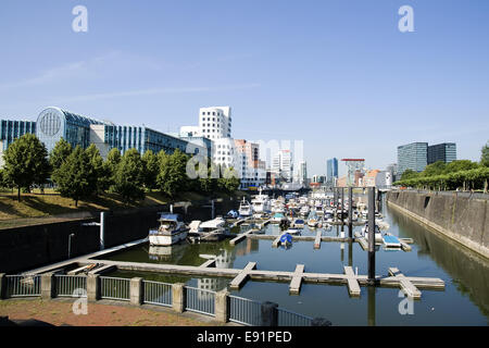 Medienhafen in Düsseldorf, Deutschland Stockfoto
