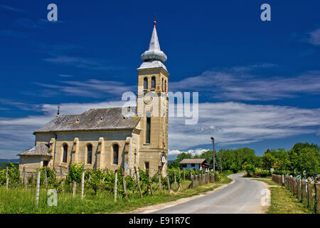 Kirche in Erdovec Dorf, Kroatien Stockfoto