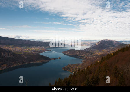 Annecy-See-Antenne Stockfoto
