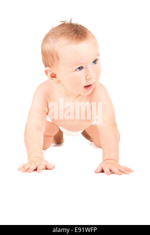 Bild von einem krabbelnden baby Stockfoto