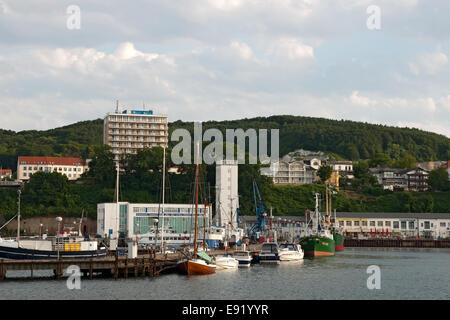 Im Hafen von Sassnitz, Rügen, Deutschland Stockfoto