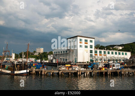 Im Hafen von Sassnitz, Rügen, Deutschland Stockfoto