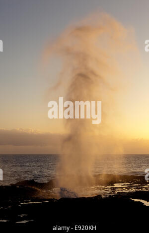 Spouting Horn aus Poipu auf Kauai Stockfoto