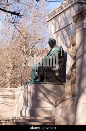 Präsident Buchanan-Statue in Meridian park Stockfoto