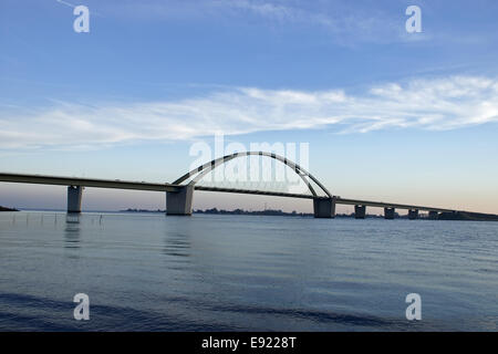 Brücke über den Fehmarnsund, Deutschland Stockfoto