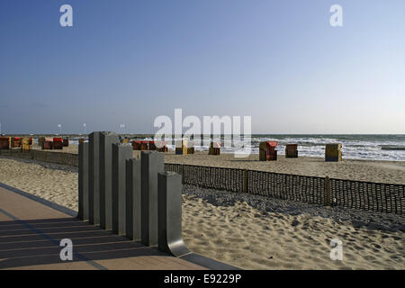 Strandpromenade in Dahme, Ostsee, Deutschland Stockfoto