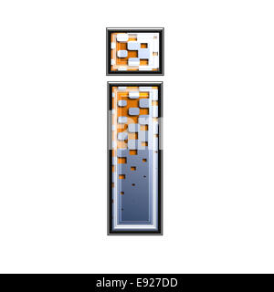 3D Buchstaben mit abstrakten Textur - ich Stockfoto
