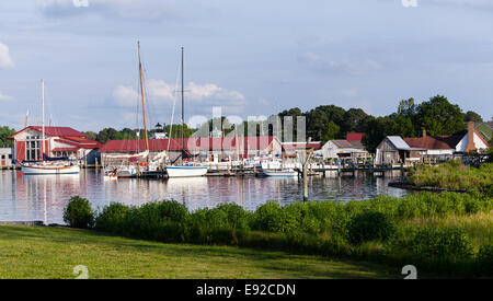 Hafen von St Michaels an der Chesapeake Bay Stockfoto