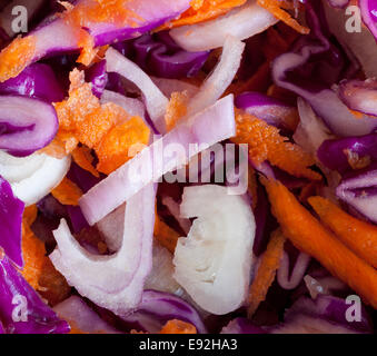 Makro-Bild von Cole slaw Stockfoto