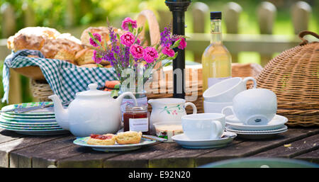 Devon Cream tea Stockfoto