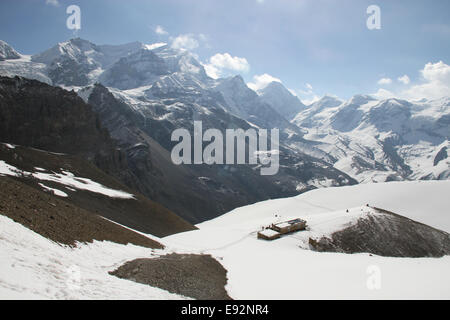 Yakawa Thorung Ri Teeladen, Himalaya, Annapurna Runde Stockfoto