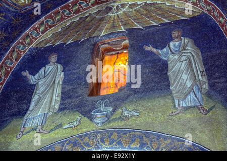 Mausoleum der Galla Placidia Mosaiken. Ravenna Stockfoto