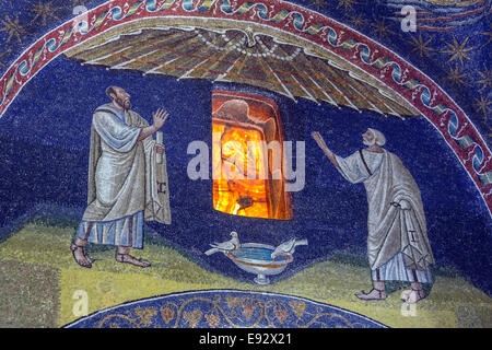 Mausoleum der Galla Placidia Mosaiken. Ravenna Stockfoto