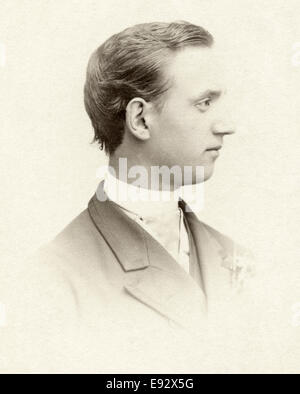 George ich (1845-1913) König der Hellenen (1863 – 1913), Griechenland, Portrait ca. 1865, kleine Schrank Karte, ca. 1905 Stockfoto