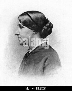 Louisa kann Alcott (1832-88), US-amerikanischer Schriftsteller, Portrait, ca. 1862 Stockfoto