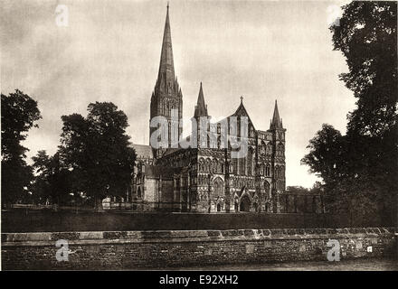 Kathedrale von Salisbury, Salisbury, England, Vereinigtes Königreich Stockfoto