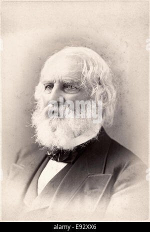 Henry Wadsworth Longfellow (1807-82), amerikanischer Dichter und Pädagoge, Portrait, ca. 1860 Stockfoto