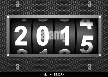 2015-Silvester-Countdown-timer Stockfoto