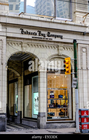 Hudsons Bay Company Kaufhaus befindet sich in 200 8 Avenue Southwest in Calgary, Alberta, Kanada. Stockfoto