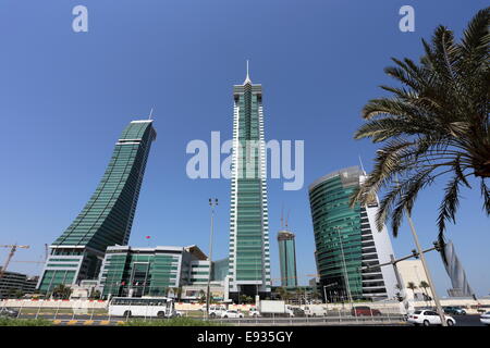 Financial Harbour Türme, Manama, Königreich von Bahrain Stockfoto