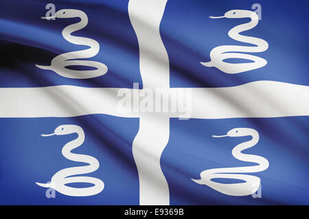 Flagge weht der Wind-Serie - Martinique Stockfoto