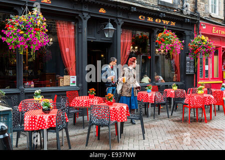 Edinburgh, in der Rose Street Cafe Stockfoto