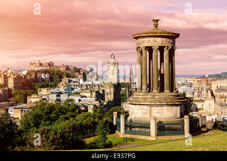 Edinburgh vom Calton Hill Stockfoto