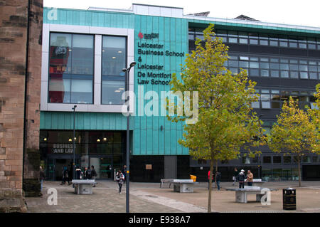 Die Gebäude, Hugh Aston Business School und an der Law School, De Montfort University, Leicester, Großbritannien Stockfoto