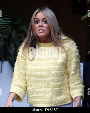 Patsy Kensit außerhalb ITV Studios mit: Patsy Kensit wo: London, Vereinigtes Königreich bei: 15. April 2014 Stockfoto