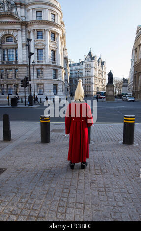 Gardist der Haushalt Wachen im Dienst am Horse Guards in Whitehall, Zentral-London Stockfoto