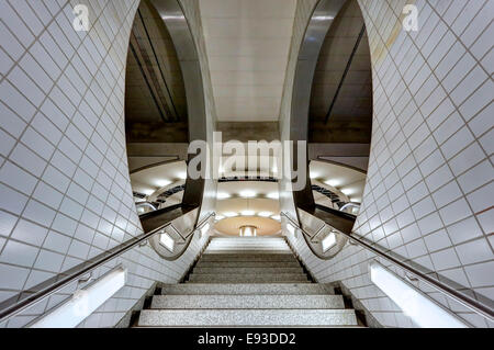 U-Bahn-Station, Frankfurt am Main, Deutschland Stockfoto