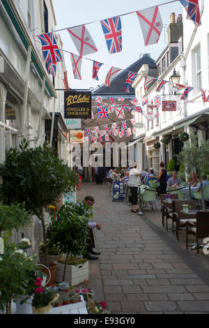 Markt Straße St Helier Jersey Kanalinseln Stockfoto