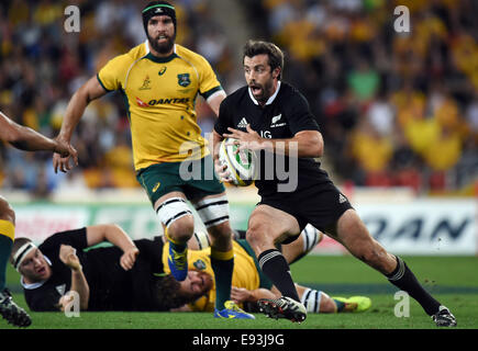 Suncorp Stadium, Brisbane, Australien. 18. Oktober 2014. Bledisloe Cup. Australischen Wallabies versus New Zealand All Blacks. Das Testspiel Rugby-Meisterschaft. Suncorp Stadium, Brisbane, Australien. Bildnachweis: Aktion Plus Sport/Alamy Live-Nachrichten Stockfoto